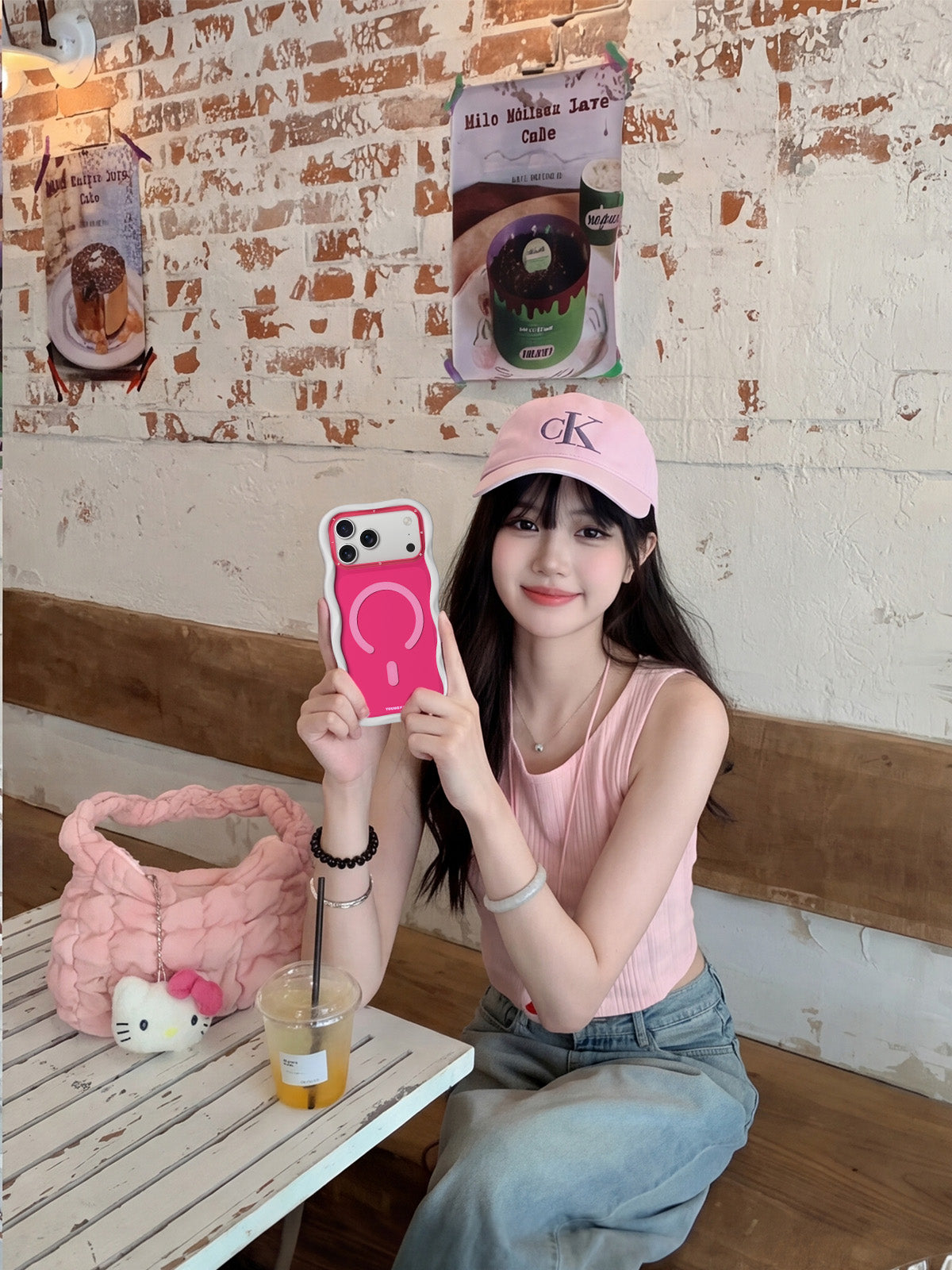 #color_pink & White