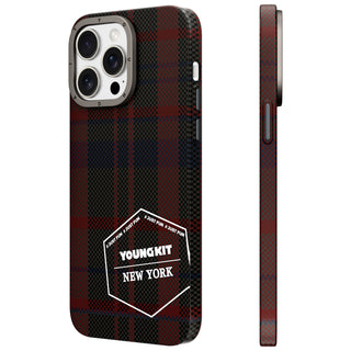 Kevlar® 1500D MagSafe Retro Plaid iPhone14/15 Case