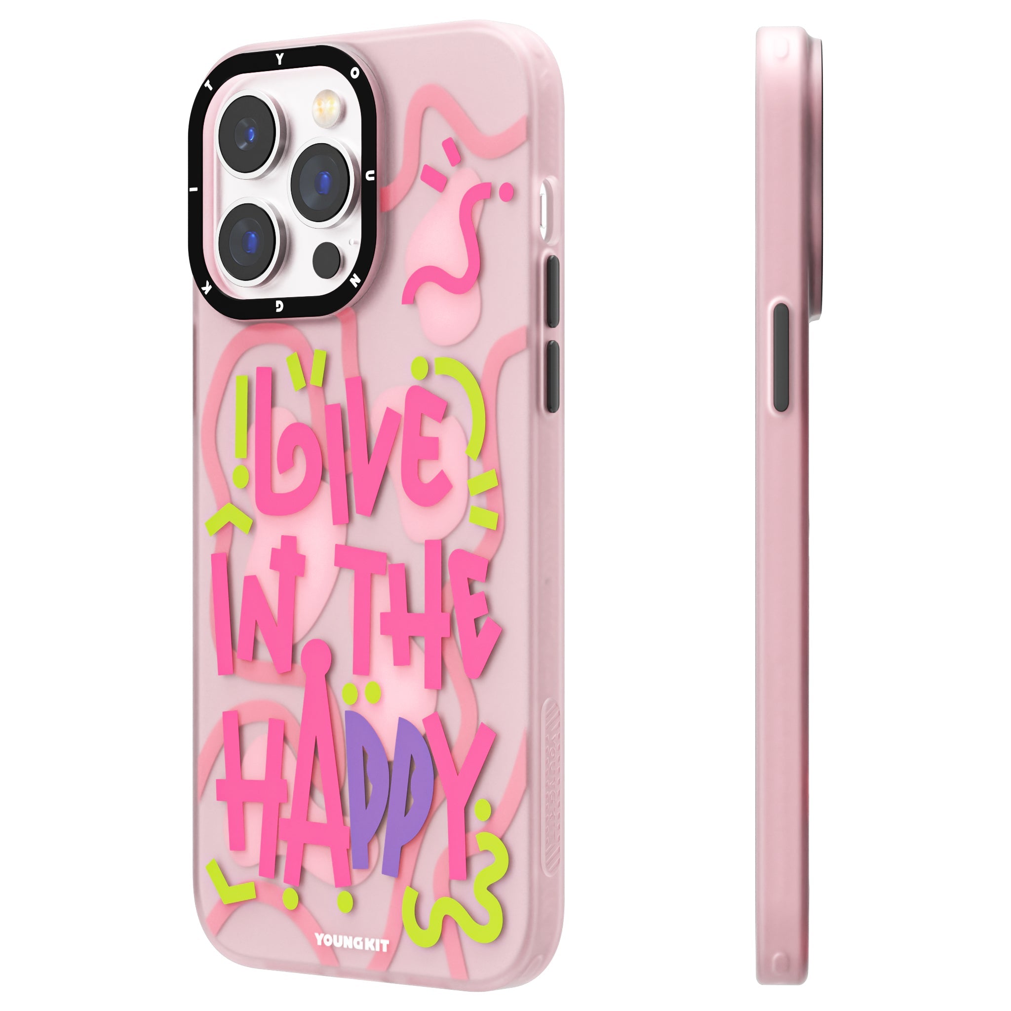 Where Your Wishes Shape a Joyful Life iPhone 12/13/14 Case-Pink