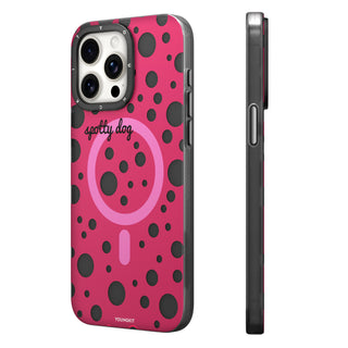 Colorful Polka Dots Magsafe iPhone 13/14/15 Case-Red
