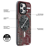 Futuristic Circuit Magsafe iPhone12/13/14/15 Case-White