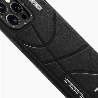 Backboard Leather MagSafe iPhone15 Case-Black