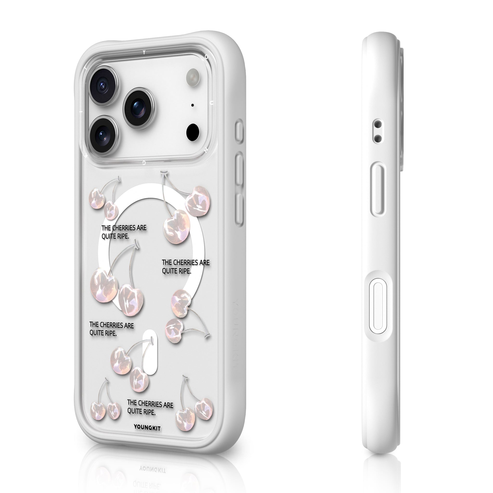 #color_Holographic Cherries for iPhone 17（Backplate）,Holographic Cherries for iPhone 17,Holographic Cherries（Backplate）,Holographic Cherries