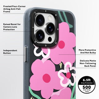 @李李哈 Irregular Floral Magsafe iPhone 14/15 Case