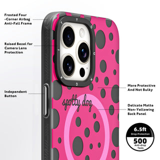 Colorful Polka Dots Magsafe iPhone 13/14/15 Case-Black