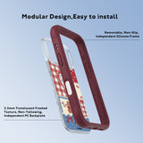 #color_Patchwork Teddy（Cherry Red）