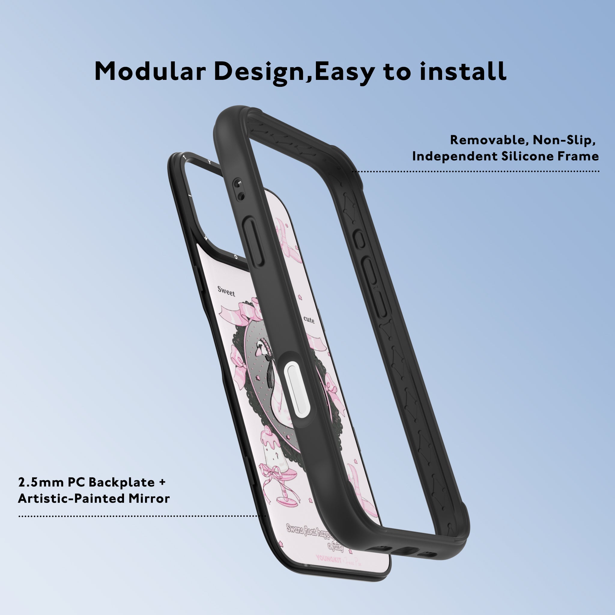 #color_Ballet Swan（Backplate）,Ballet Swan