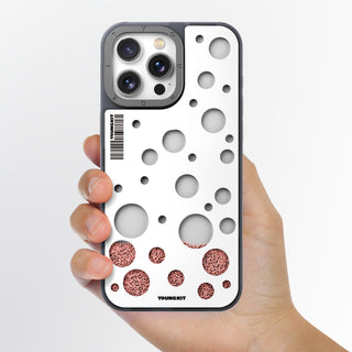 Polka Dots Quicksand Magsafe iPhone 14/15 Case