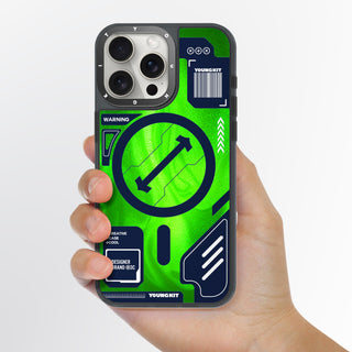 Cyberpunk Luminous Quicksand  iPhone14/15 Case-Green