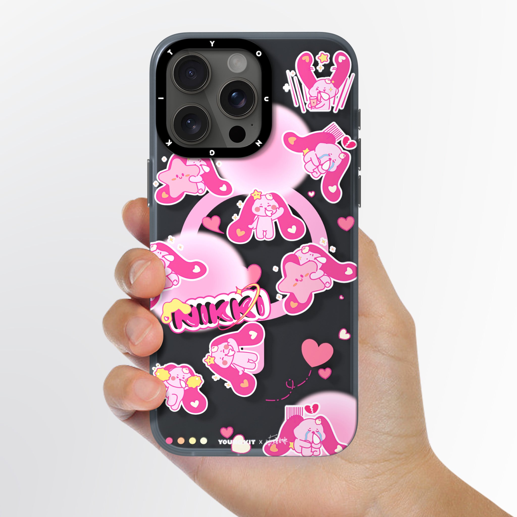 @咕噜肥肥 Pink Rabbit iPhone 14/15 Case