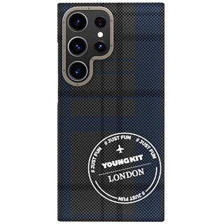 حافظة Kevlar® 1500D MagSafe Retro Plaid لهاتف Samsung Galaxy S24 