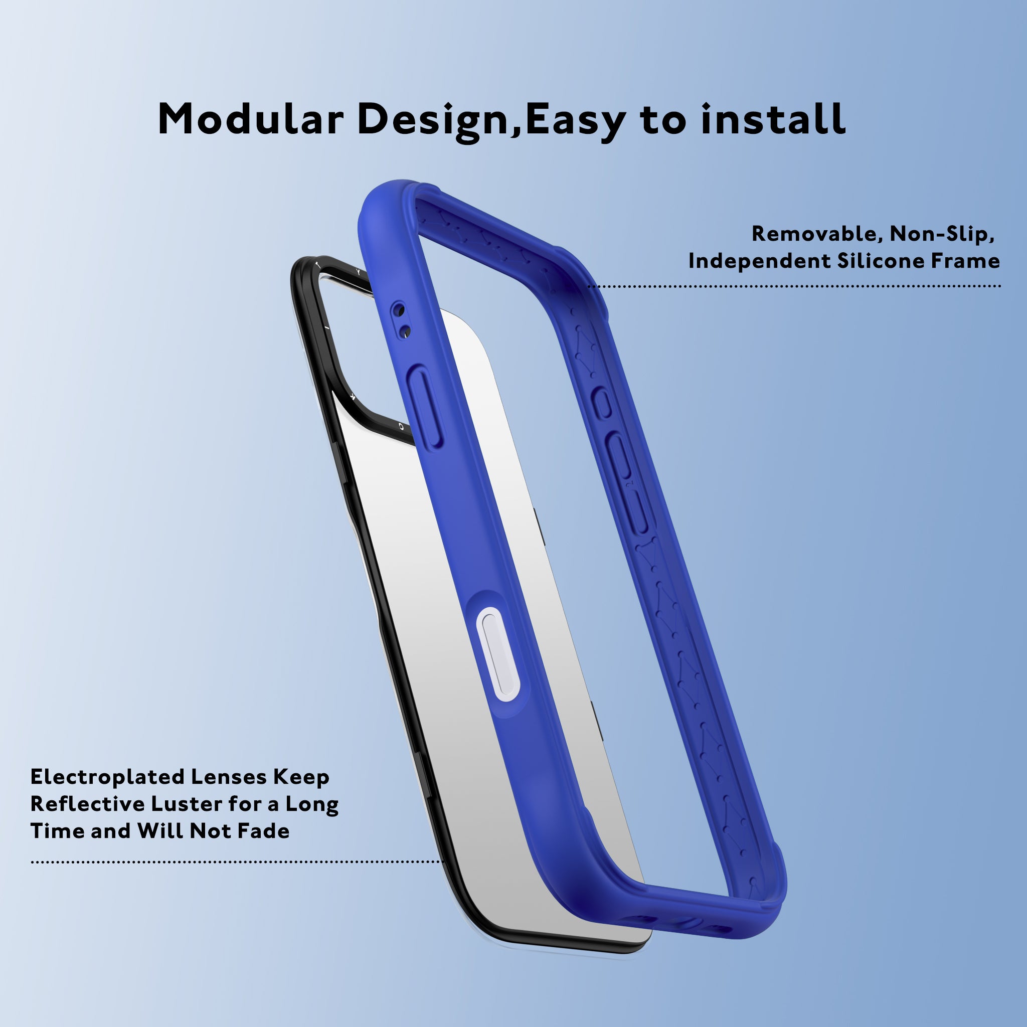 Removable Silicone Mirror Case