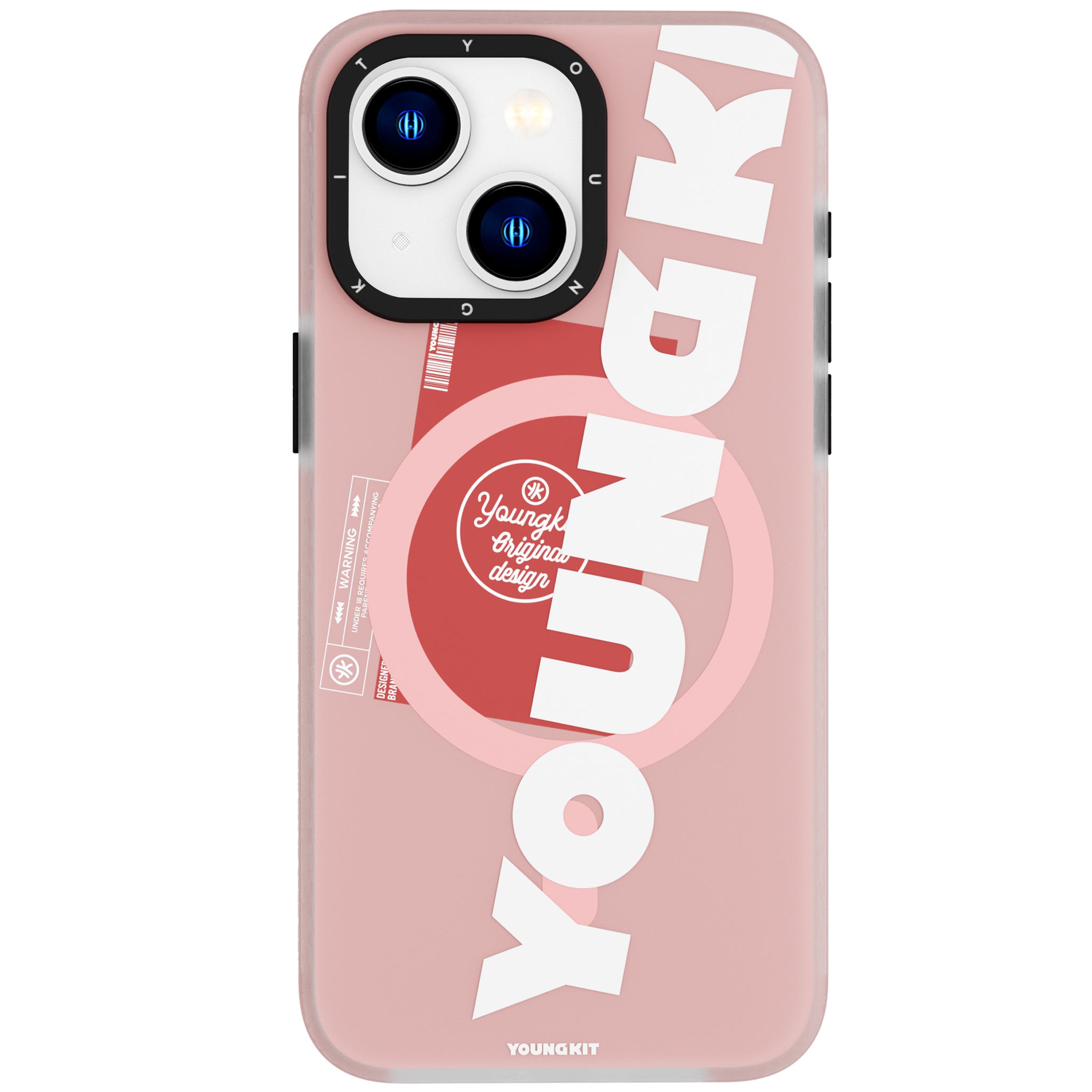 Colorful Anti-Drop Magsafe iPhone 13/14/15 Case-Pink