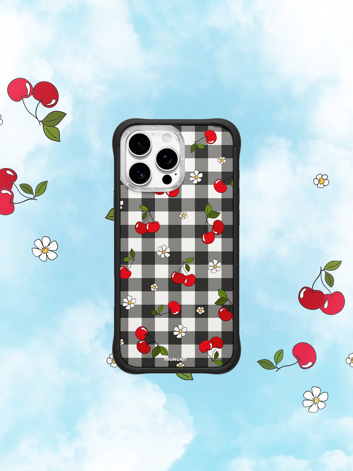 #color_Cherry Gingham（Backplate）,Cherry Gingham