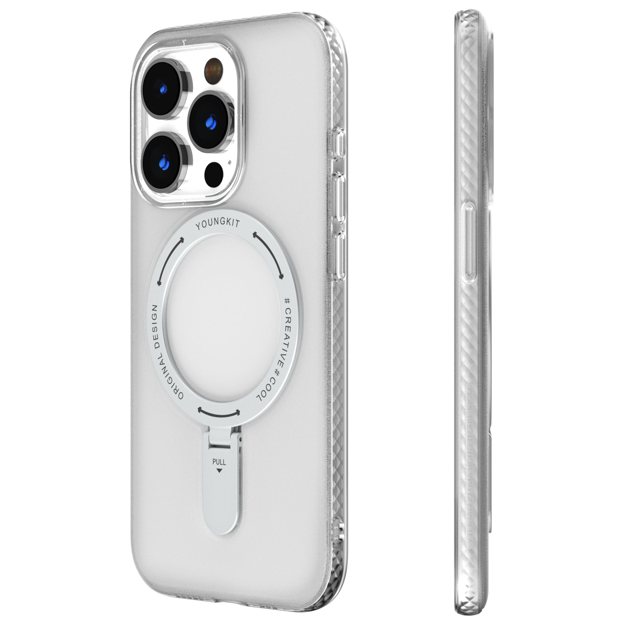 Rock Frosted MagSafe Stand iPhone13/14/15 Case