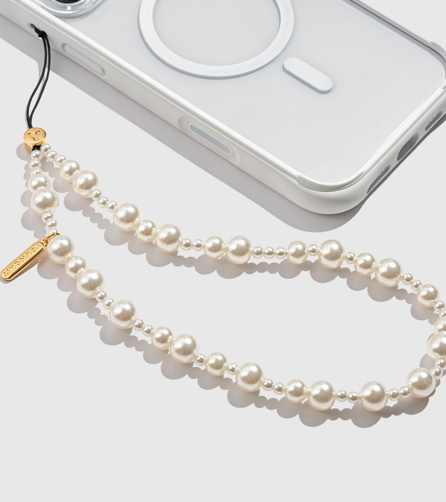 Pearl Phone Charm & Card Combo