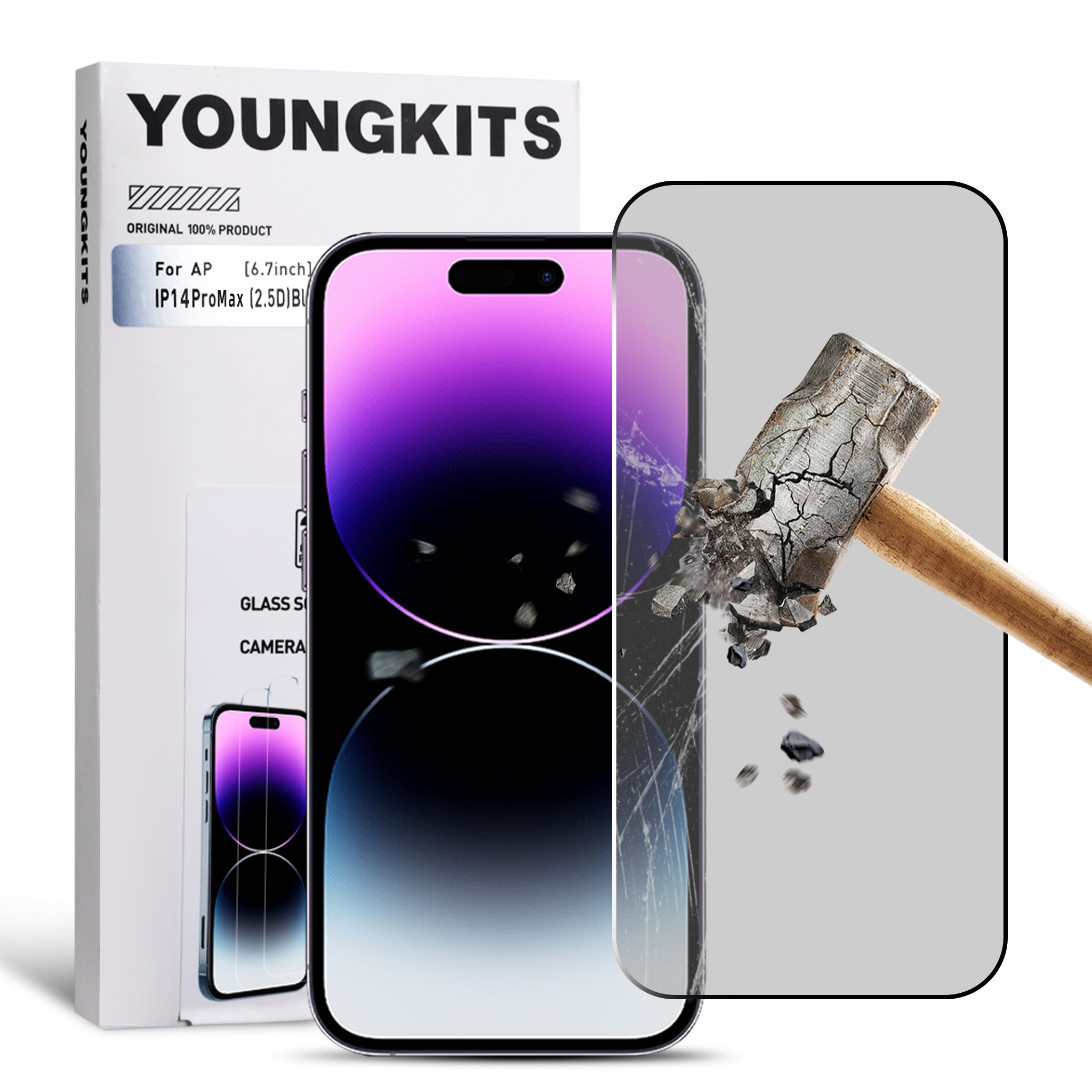 Pro Max Screen Guard Broken Broken Tempered Glass Screen Phone