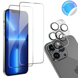 2.5D HD Screen Protector + Lens Protector (4-Pack)