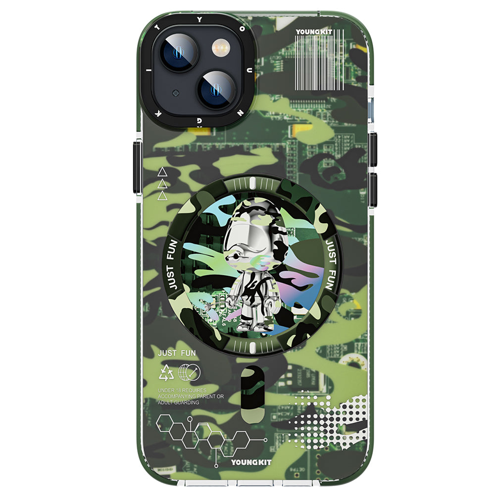 Camouflage Circuit MagSafe iPhone13/14 Case
