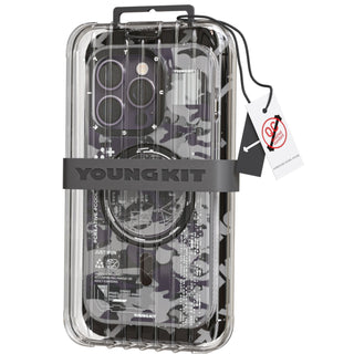 Camouflage Circuit MagSafe iPhone13/14 Case-Grey