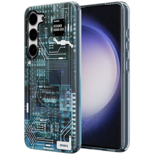 Futuristic Circuit Samsung Galaxy S22/S23 Case-Blue