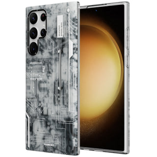 Futuristic Circuit Samsung Galaxy S22/S23 Case-White