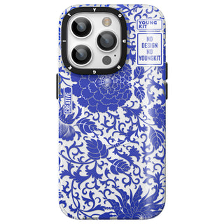 เคส iPhone14 Magsafe พอร์ซเลนสีน้ำเงิน&สีขาวคลาสสิก 