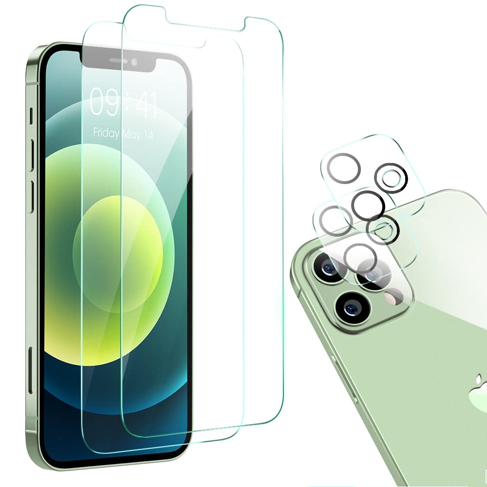 2.5D 2-Pack Fine Pore Clear Screen Protector for iPhone 13+ 2-Pack Camera Lens Protector